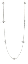 Load image into Gallery viewer, Silver Stone Set Bee Long Necklace
