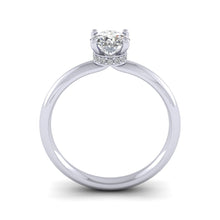 Load image into Gallery viewer, Platinum 0.76ct Diamond Solitaire Engagement Ring H/Si.
