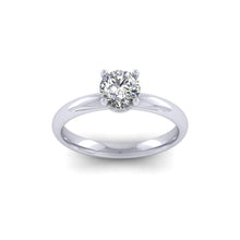Load image into Gallery viewer, Platinum 0.76ct Diamond Solitaire Engagement Ring H/Si.
