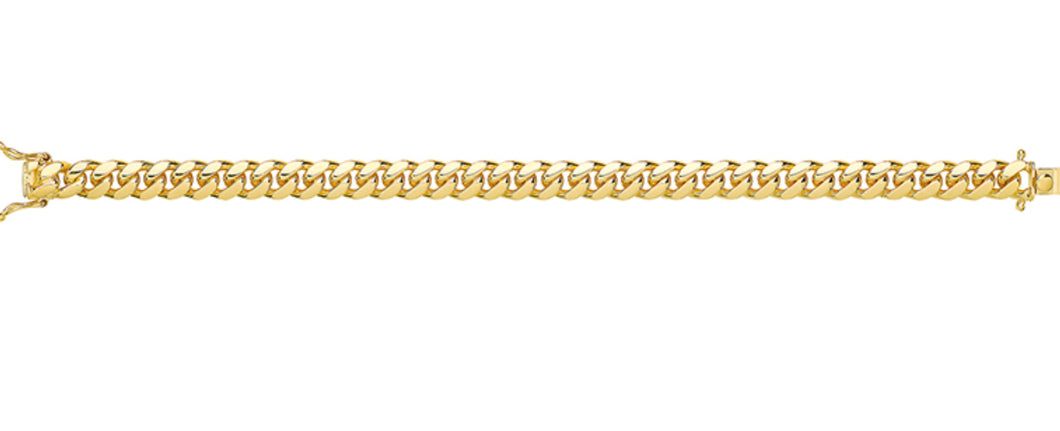 9ct Gold Heavy Solid Link Cuban Bracelet.
