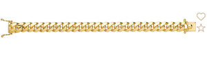 9ct Gold Super Heavy Weight Solid Link Cuban Bracelet.