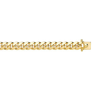 9ct Gold Super Heavy Weight Solid Link Cuban Bracelet.