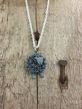 Load image into Gallery viewer, Silver black sheep necklace, individually hand crafted in Wales at Jeffs Jewellers.
