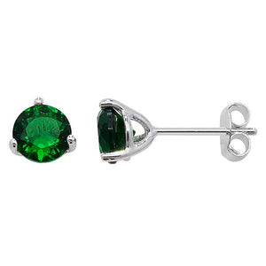 Birthstone earrings / May Birthstone Earrings / Green studs/ Emerald Studs / Birthstone Jewellery