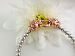 Exquisite Silver Designer Panther bracelet.