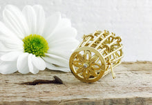 Load image into Gallery viewer, 9ct Yellow and White Gold Diamond Set Gold Birdcage with Owl Necklace.
