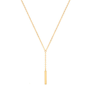 9ct Gold Dainty Bar Necklace.