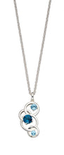 Load image into Gallery viewer, Silver Blue Topaz Necklace.
