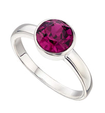 Load image into Gallery viewer, Silver Birthstone Ring February
